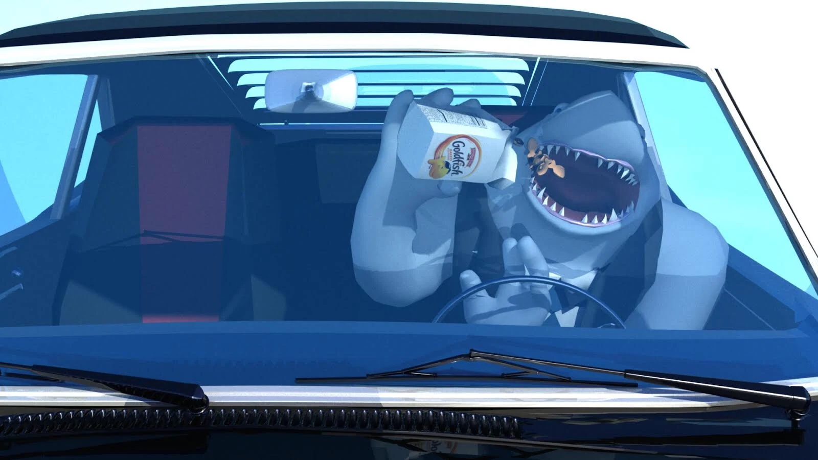Character animation — car scene