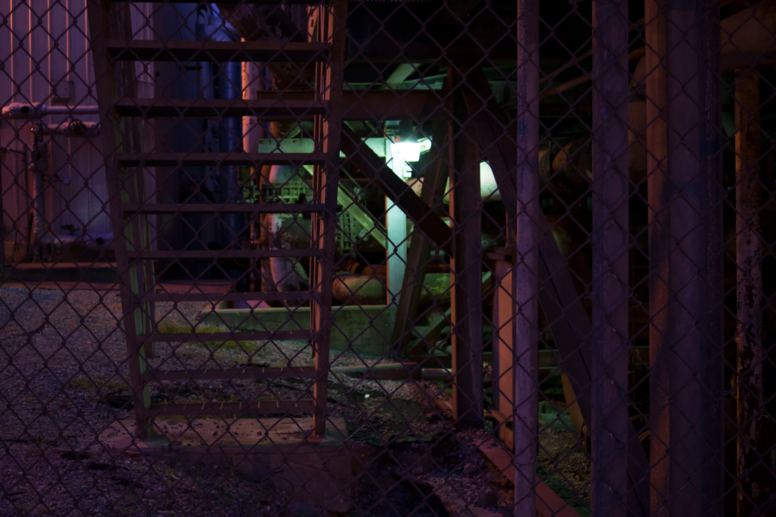Stairs and fence