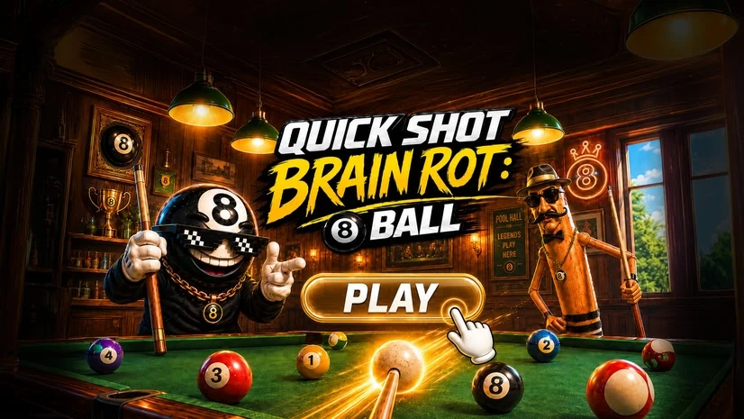 QUICK SHOT BRAINROT: 8 BALL game cover