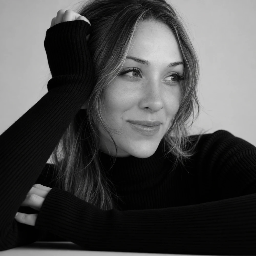 Ashley Aucoin, Senior Technical Artist — black-and-white portrait